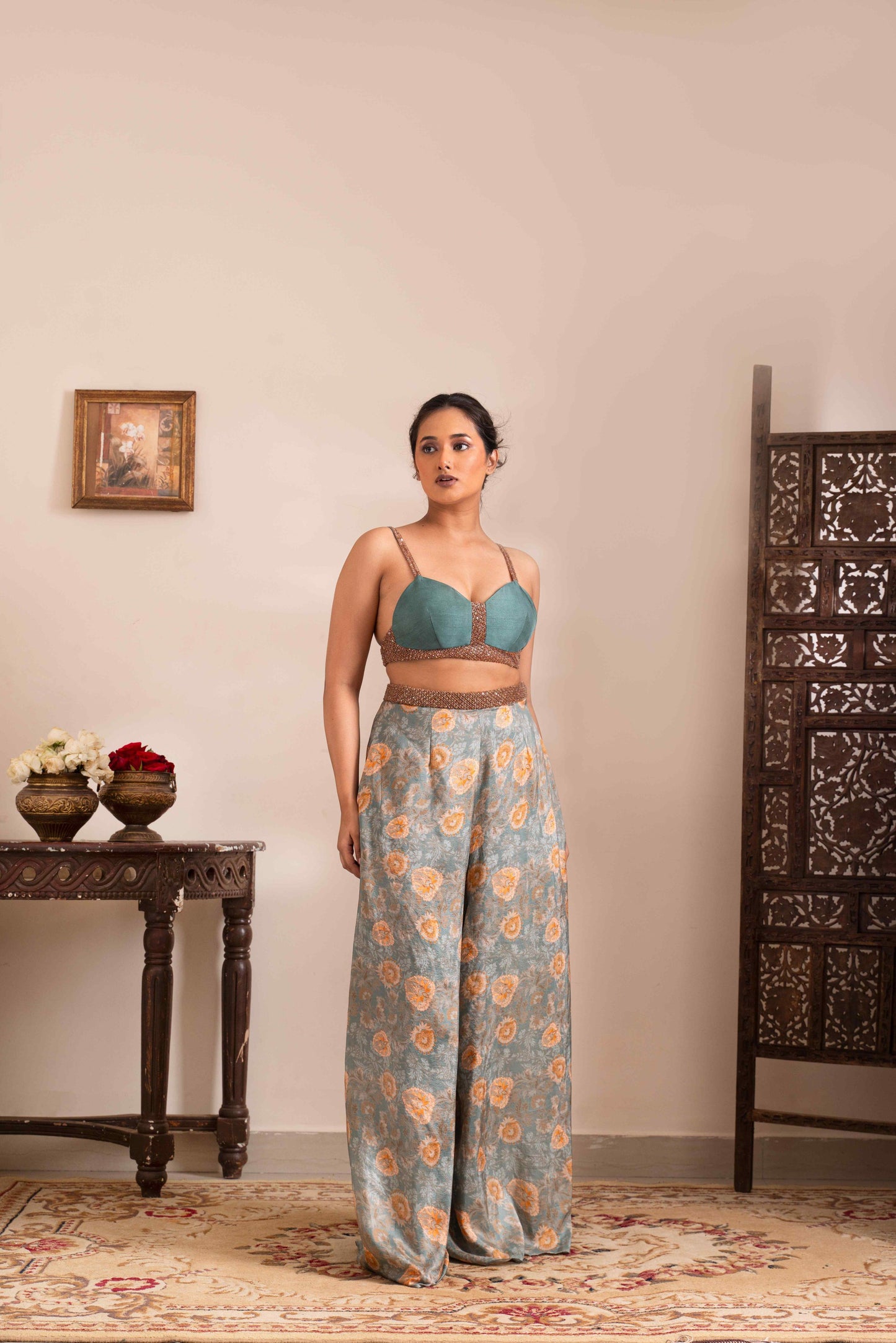 Chintz printed 3 peice Co-ord set - My Store