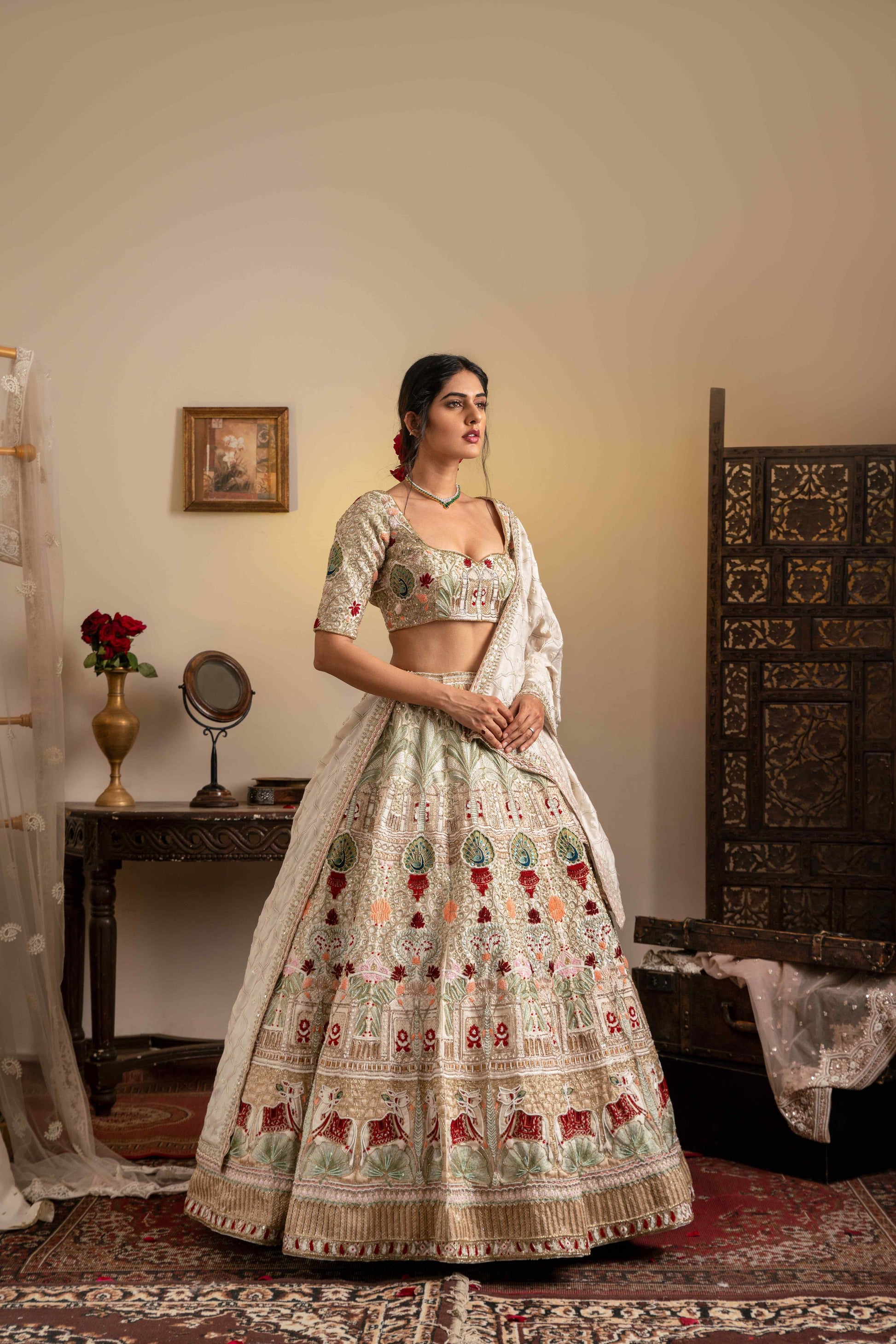 Pichwai lehenga set - My Store