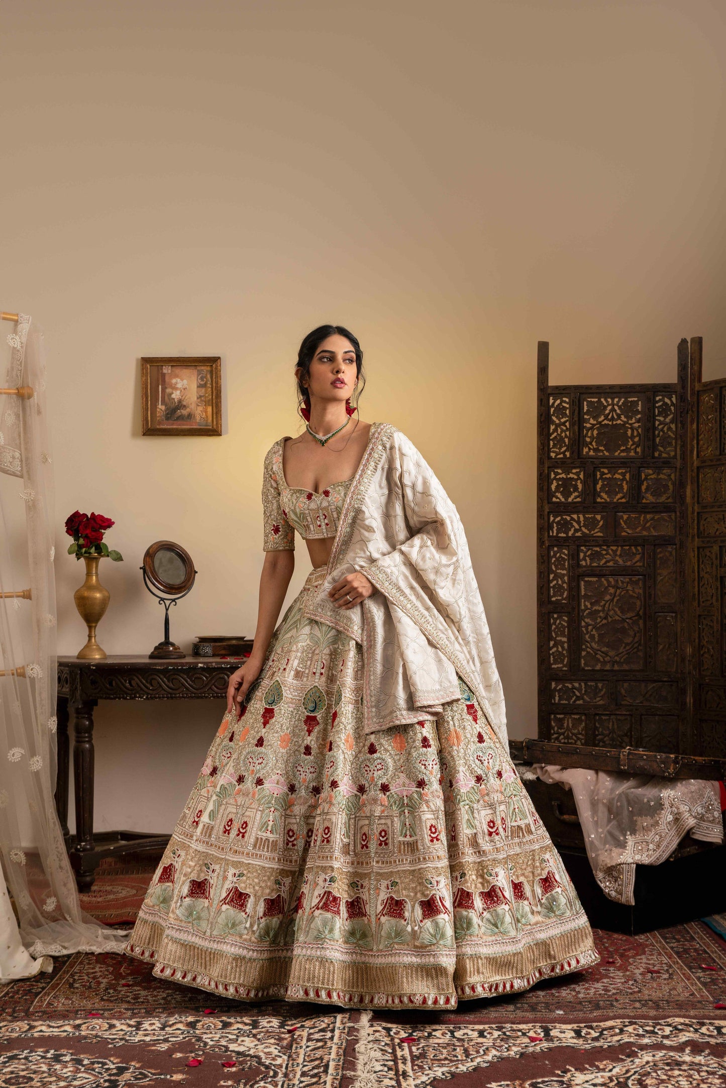 Pichwai lehenga set - My Store
