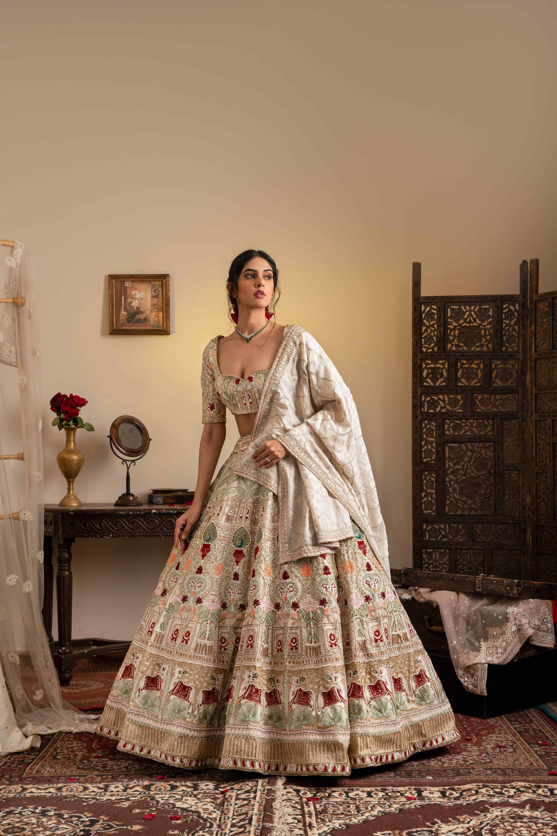 Pichwai lehenga set - My Store