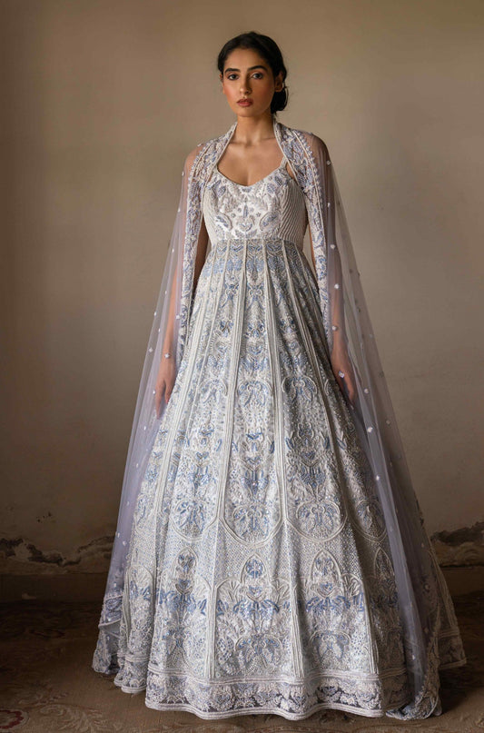 Chintz gown with jacket set - My Store