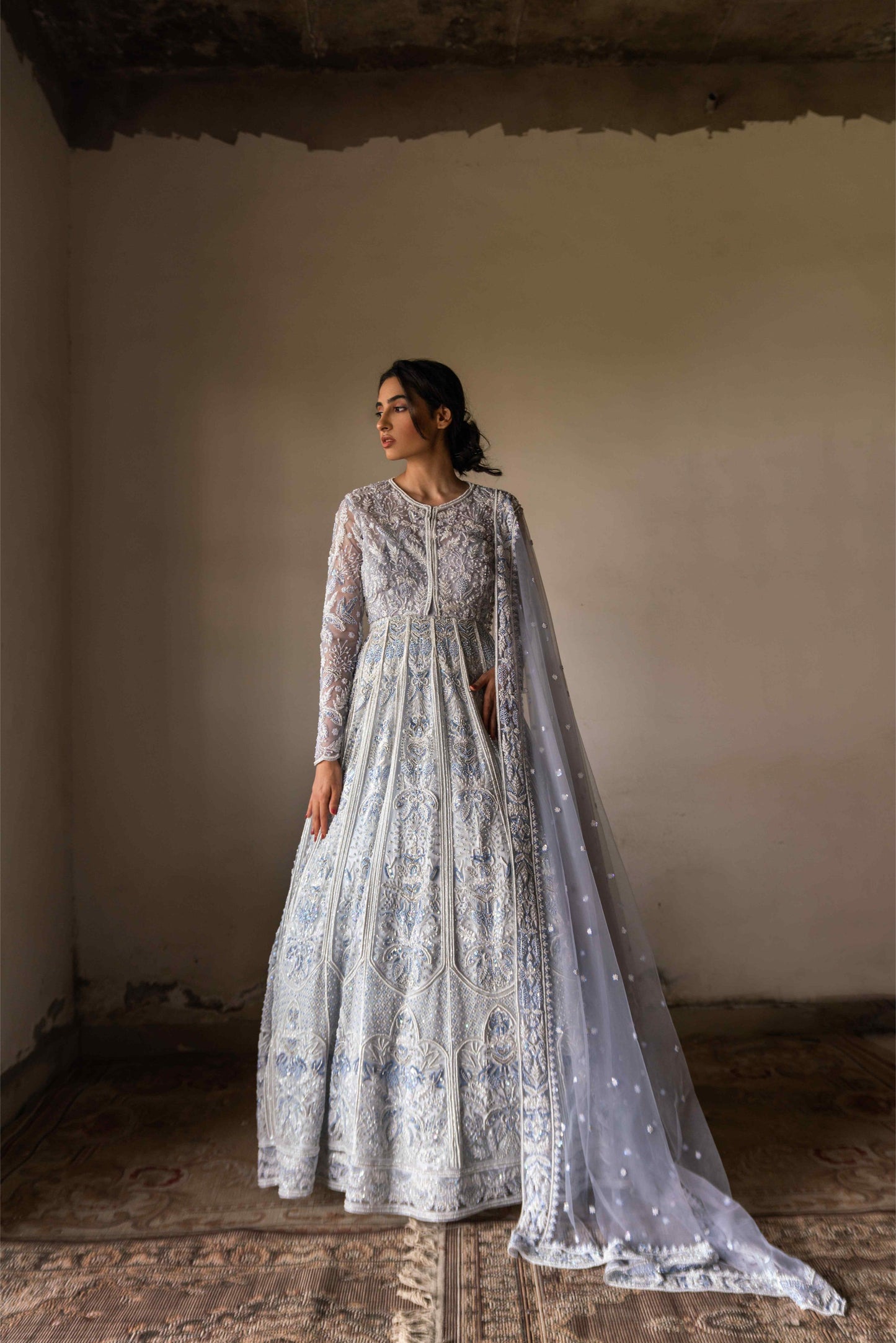 Chintz gown with jacket set - My Store