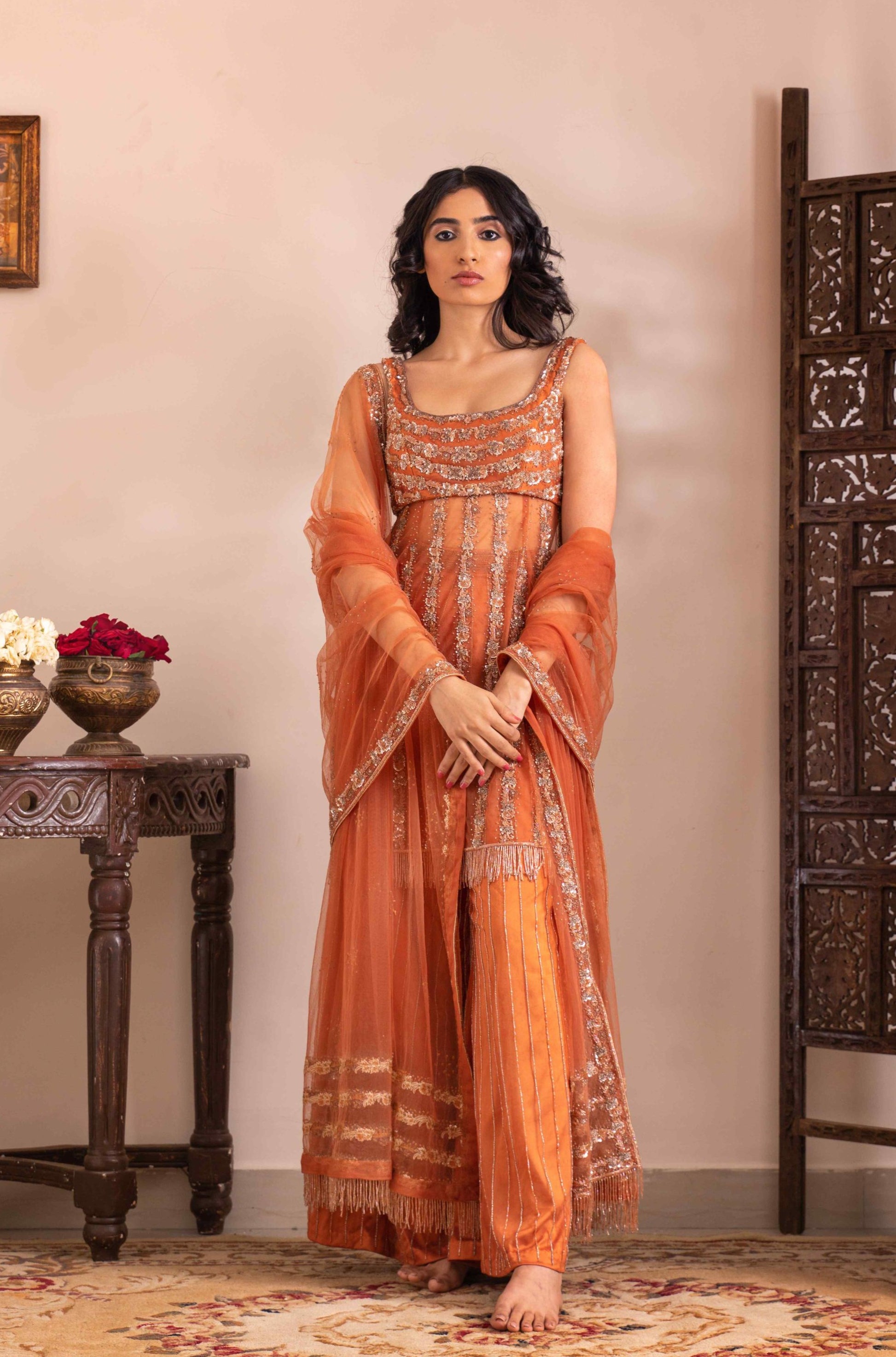 Detachable chintz kurti set - My Store