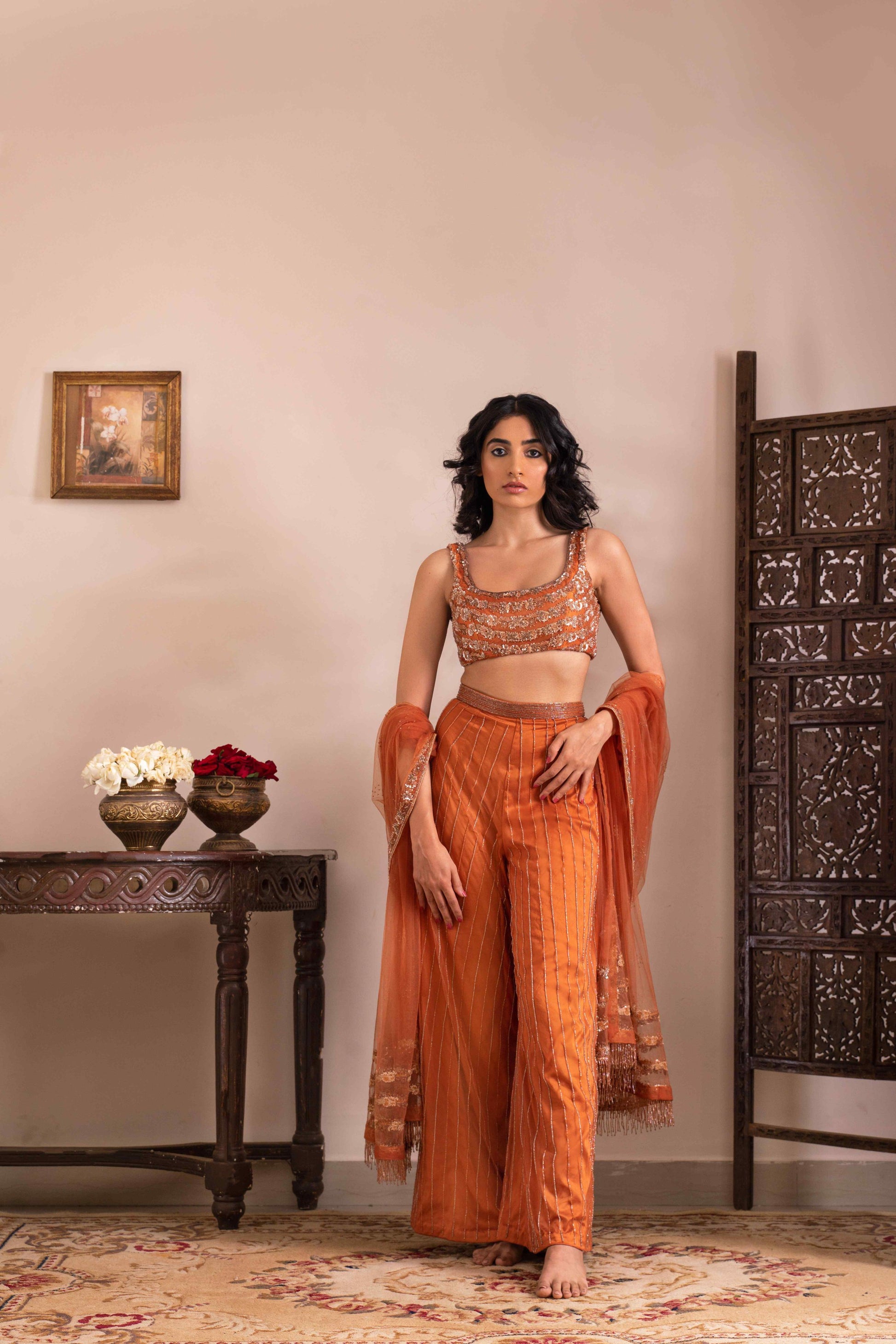 Detachable chintz kurti set - My Store