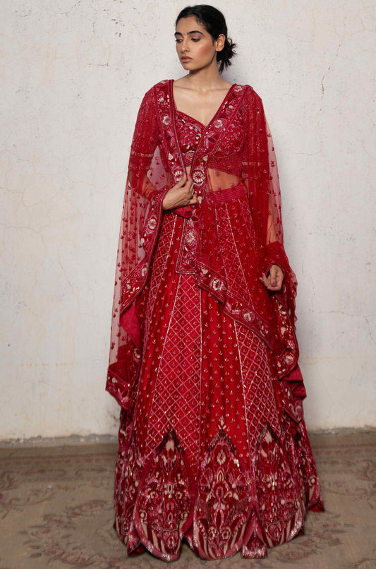 Badam chintz lehenga set - My Store